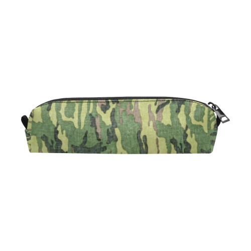 Military Camo Green Woodland Camouflage Pencil Pouch/Small (Model 1681)