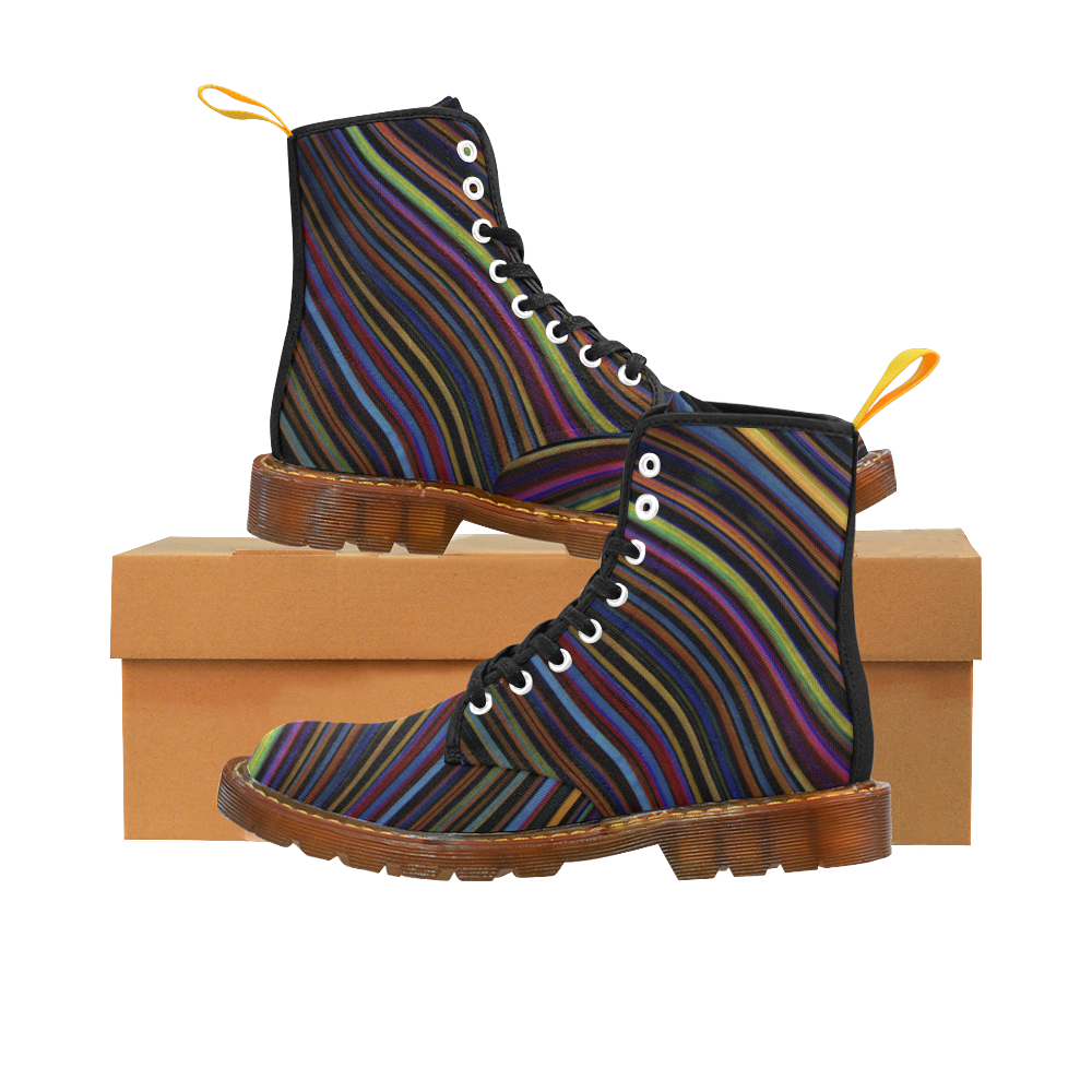 Wild Wavy Lines 14 Martin Boots For Women Model 1203H