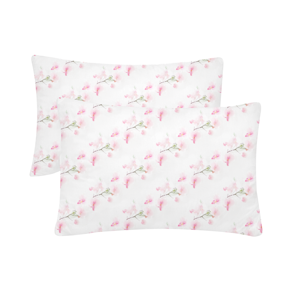 Pattern Orchidées Custom Pillow Case 20"x 30" (One Side) (Set of 2)