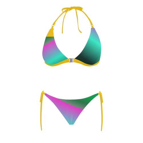 SERIPPY Buckle Front Halter Bikini Swimsuit (Model S08)