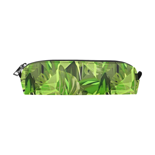 Tropical Jungle Leaves Camouflage Pencil Pouch/Small (Model 1681)
