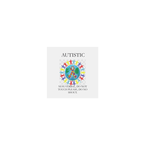 Autism non verbal Personalized Temporary Tattoo (15 Pieces)