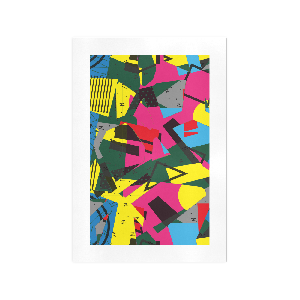 Crolorful shapes Art Print 13‘’x19‘’