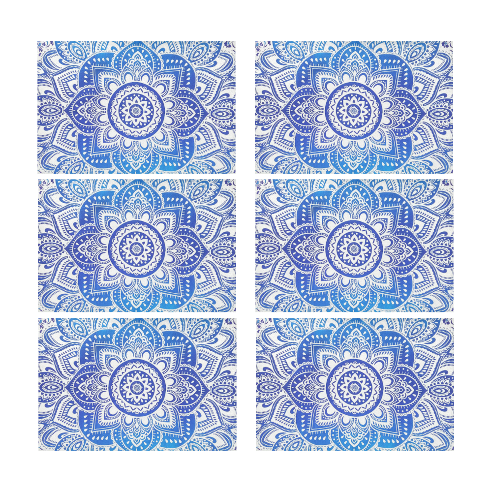 MANDALA LOTUS FLOWER Placemat 12’’ x 18’’ (Set of 6)