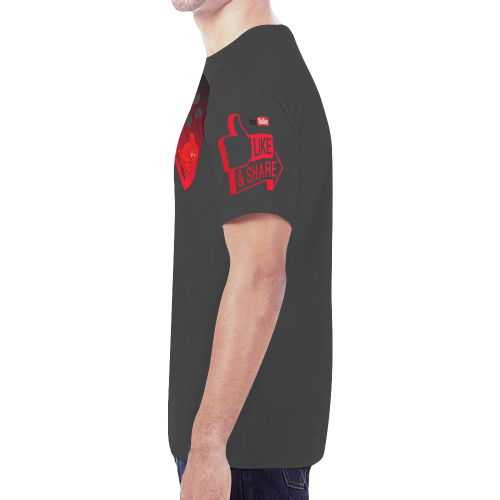 AIRTIME SHIRT YOUTUBE New All Over Print T-shirt for Men (Model T45)