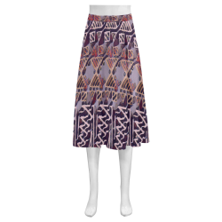 Hour Glass F Mnemosyne Women's Crepe Skirt (Model D16)