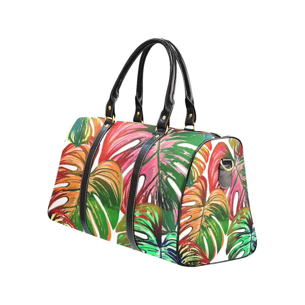 Pretty Leaves D by JamColors New Waterproof Travel Bag/Large (Model 1639)