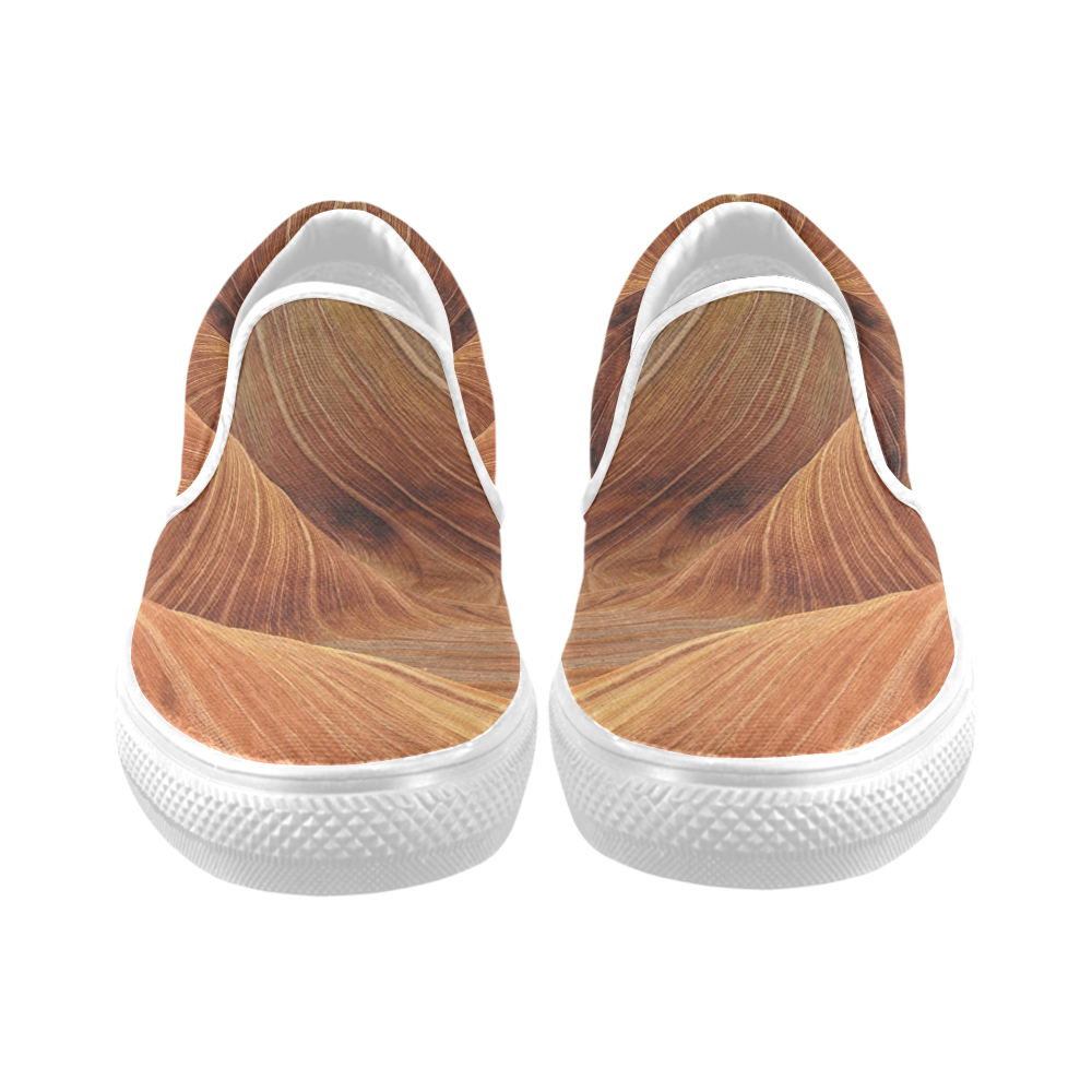 Sandstone Men's Unusual Slip-on Canvas Shoes (Model 019)