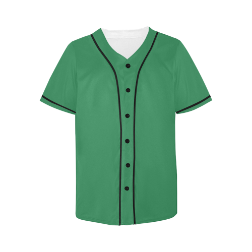 color sea green All Over Print Baseball Jersey for Women (Model T50)