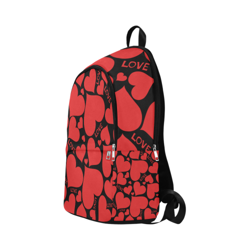 Love Red Hearts Fabric Backpack for Adult (Model 1659)