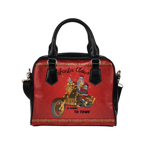 Santa Claus wish you a merry Christmas Shoulder Handbag (Model 1634)