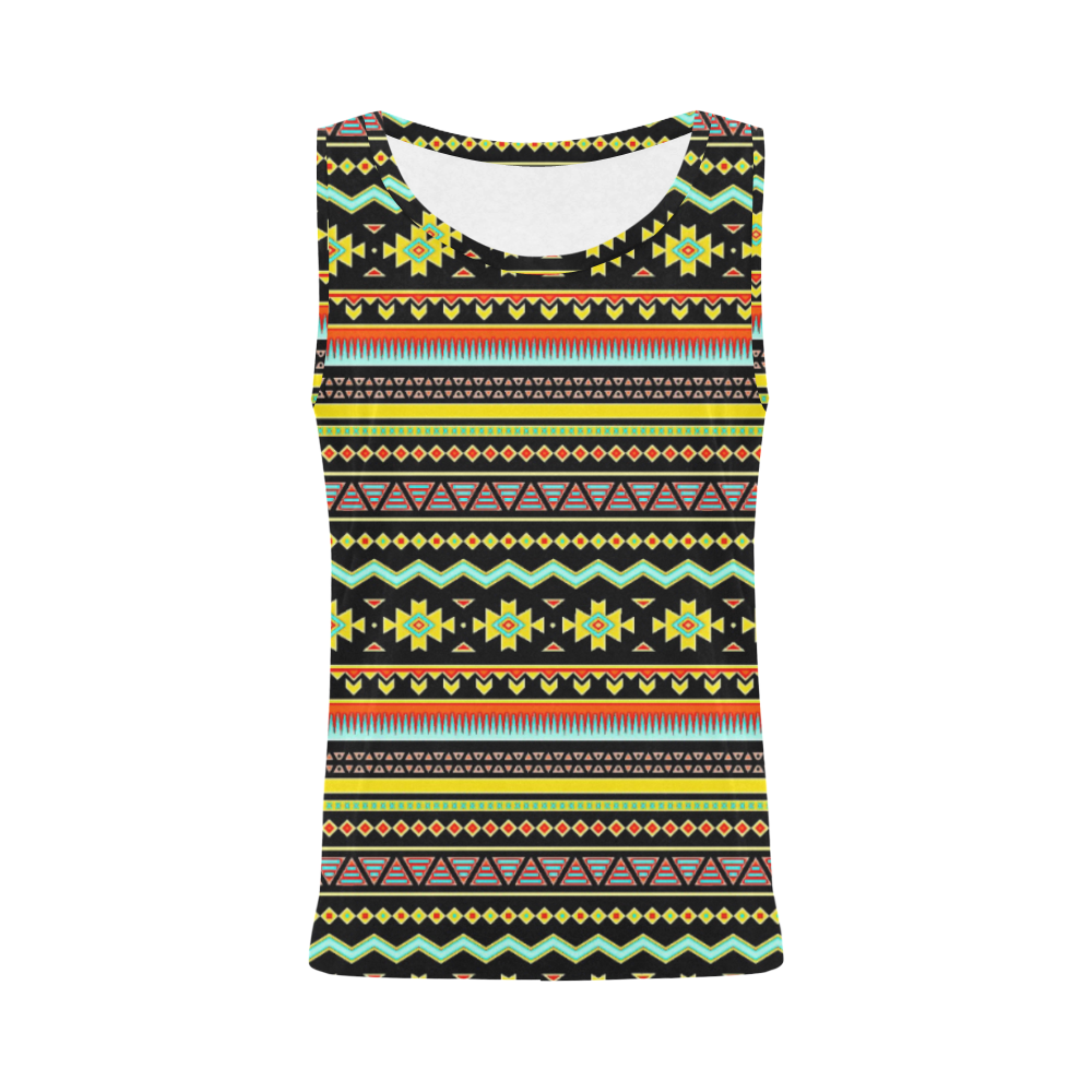 bright tribal All Over Print Tank Top for Women (Model T43)