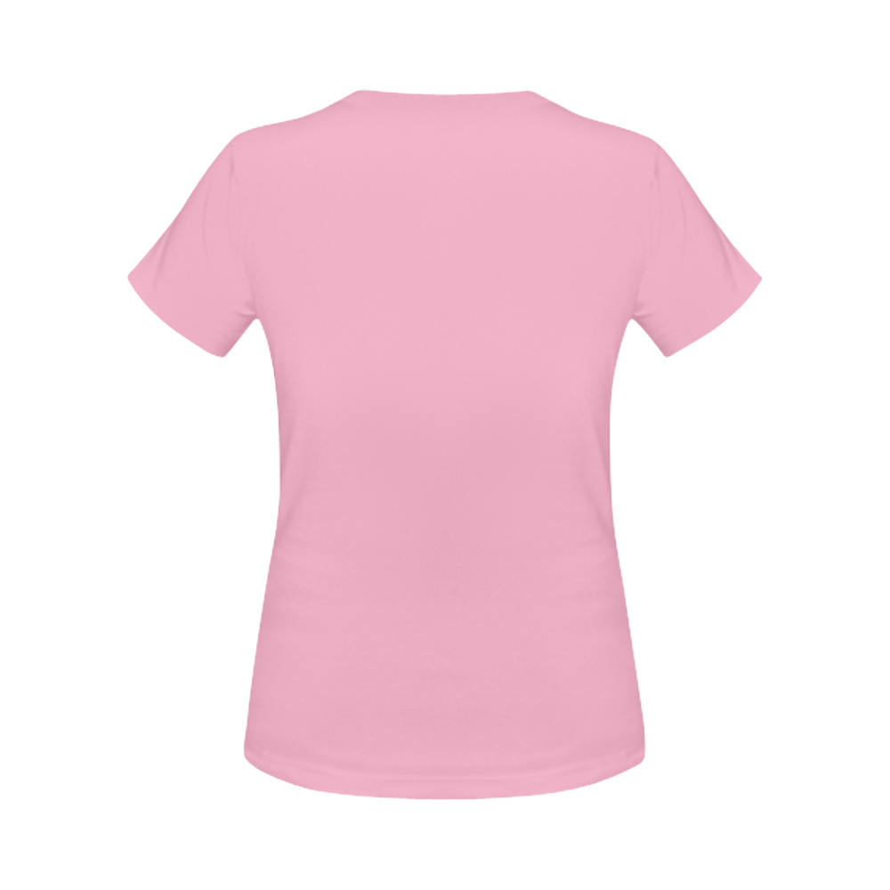 Finger Heart / Pink Women's Classic T-Shirt (Model T17）