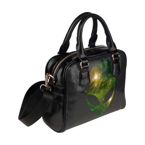 Cosmic Alien - Galaxy - Stars Shoulder Handbag (Model 1634)