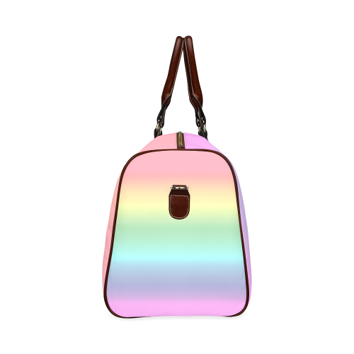 Pastel Rainbow Waterproof Travel Bag/Large (Model 1639)