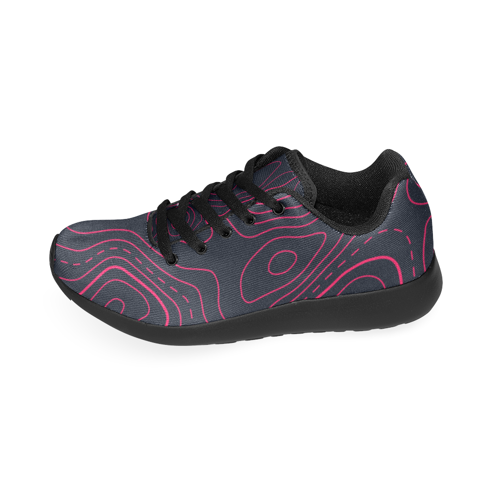 topographic map Women’s Running Shoes (Model 020)