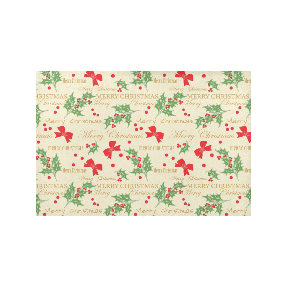 Bows Mistletoe Christmas Placemat 12''x18''