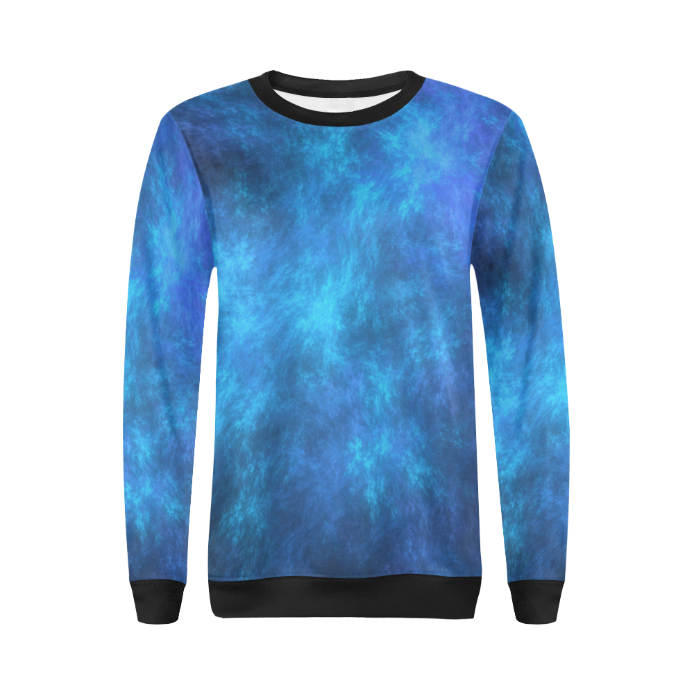 Nebulous All Over Print Crewneck Sweatshirt for Women (Model H18)