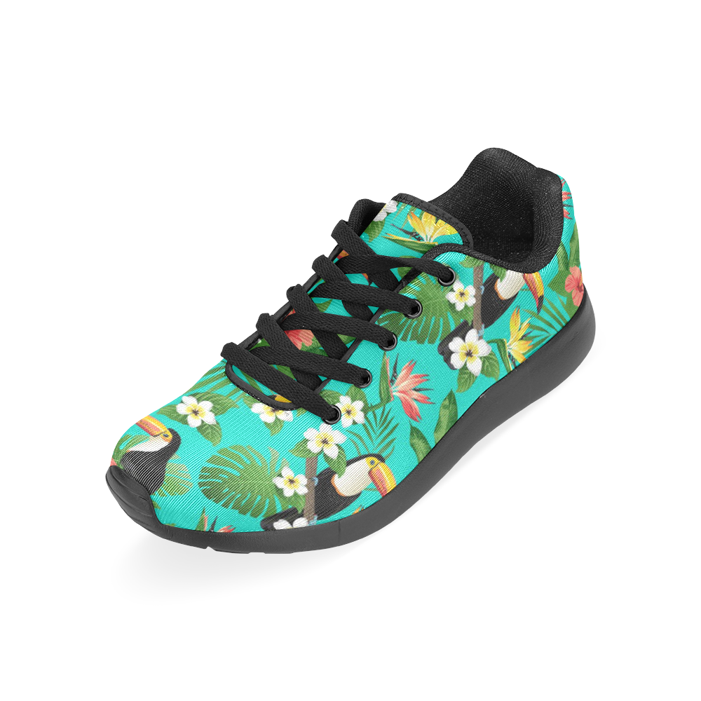 Tropical Summer Toucan Pattern Women’s Running Shoes (Model 020)