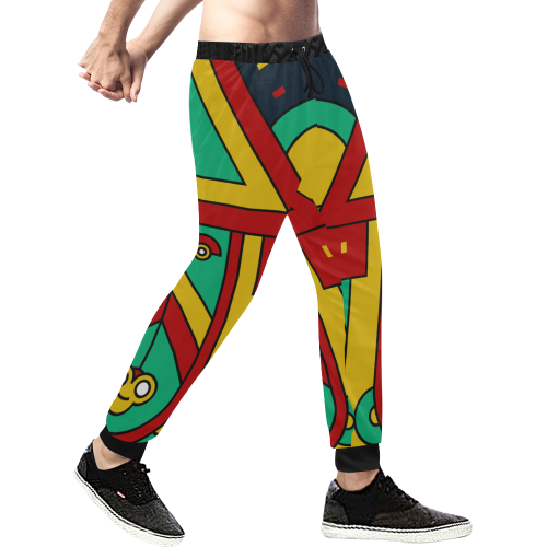 Aztec Spiritual Tribal Men's All Over Print Sweatpants/Large Size (Model L11)