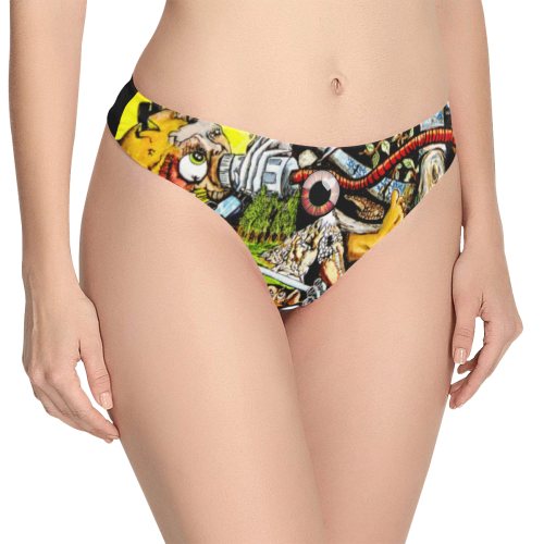 "Cycle Of Birth And Death" Thong Women's All Over Print Thongs (Model L30)