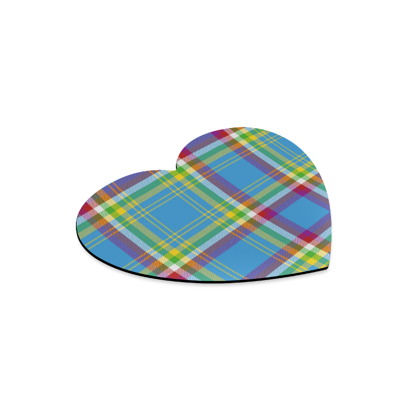 Yukon Tartan Heart-shaped Mousepad