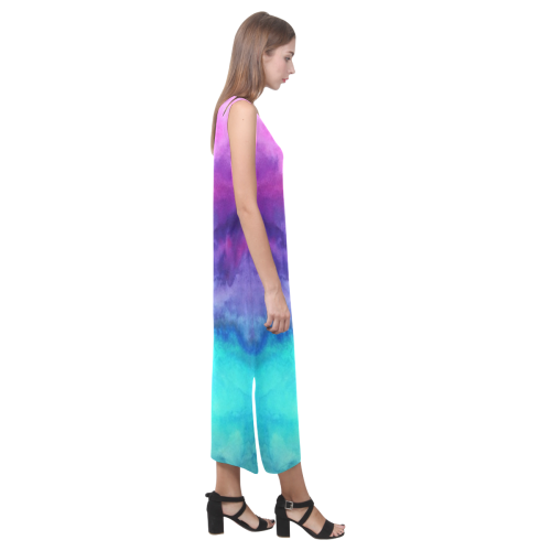 WaterColors Phaedra Sleeveless Open Fork Long Dress (Model D08)