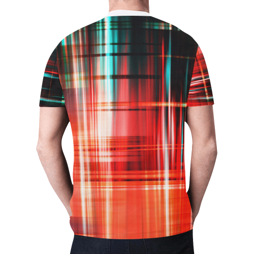 double lines New All Over Print T-shirt for Men (Model T45)