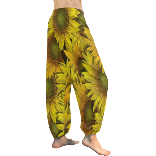 Surreal Sunflowers Women's All Over Print Harem Pants (Model L18)