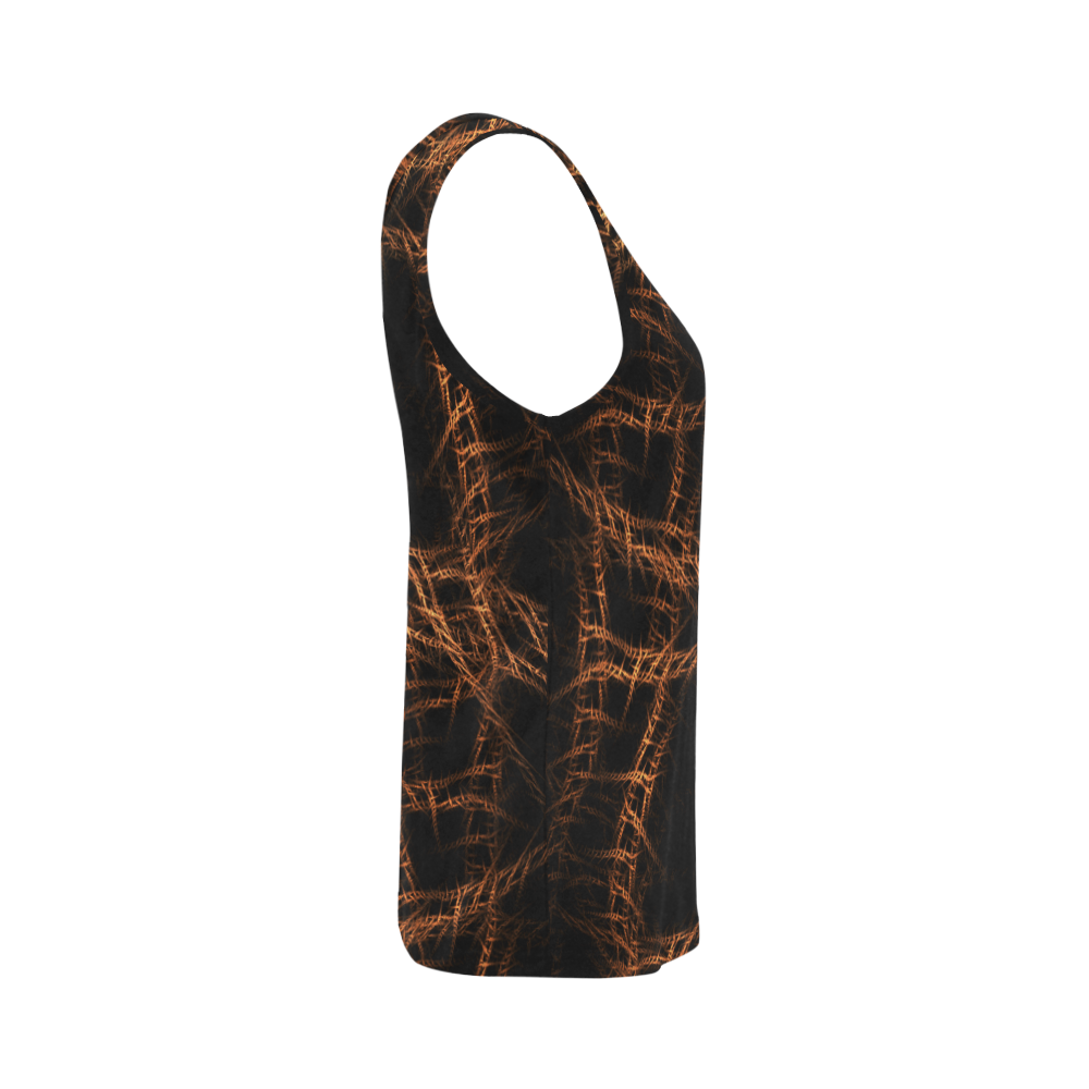 Trapped All Over Print Tank Top for Women (Model T43)