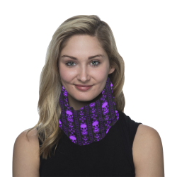 Black & Purple Skull Stripes Multifunctional Headwear