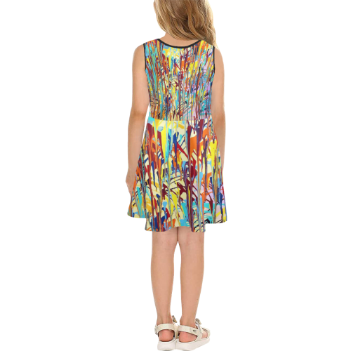 Bliss Girls' Sleeveless Sundress (Model D56)