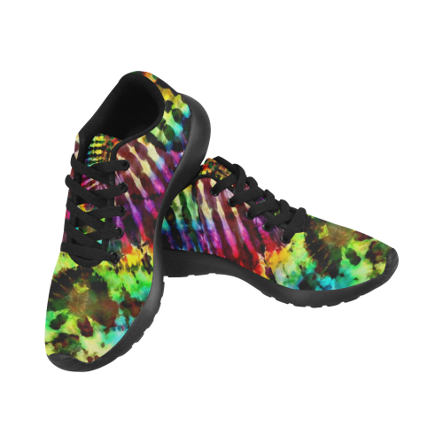 Rainbow Arch Tie Dye Women’s Running Shoes (Model 020)