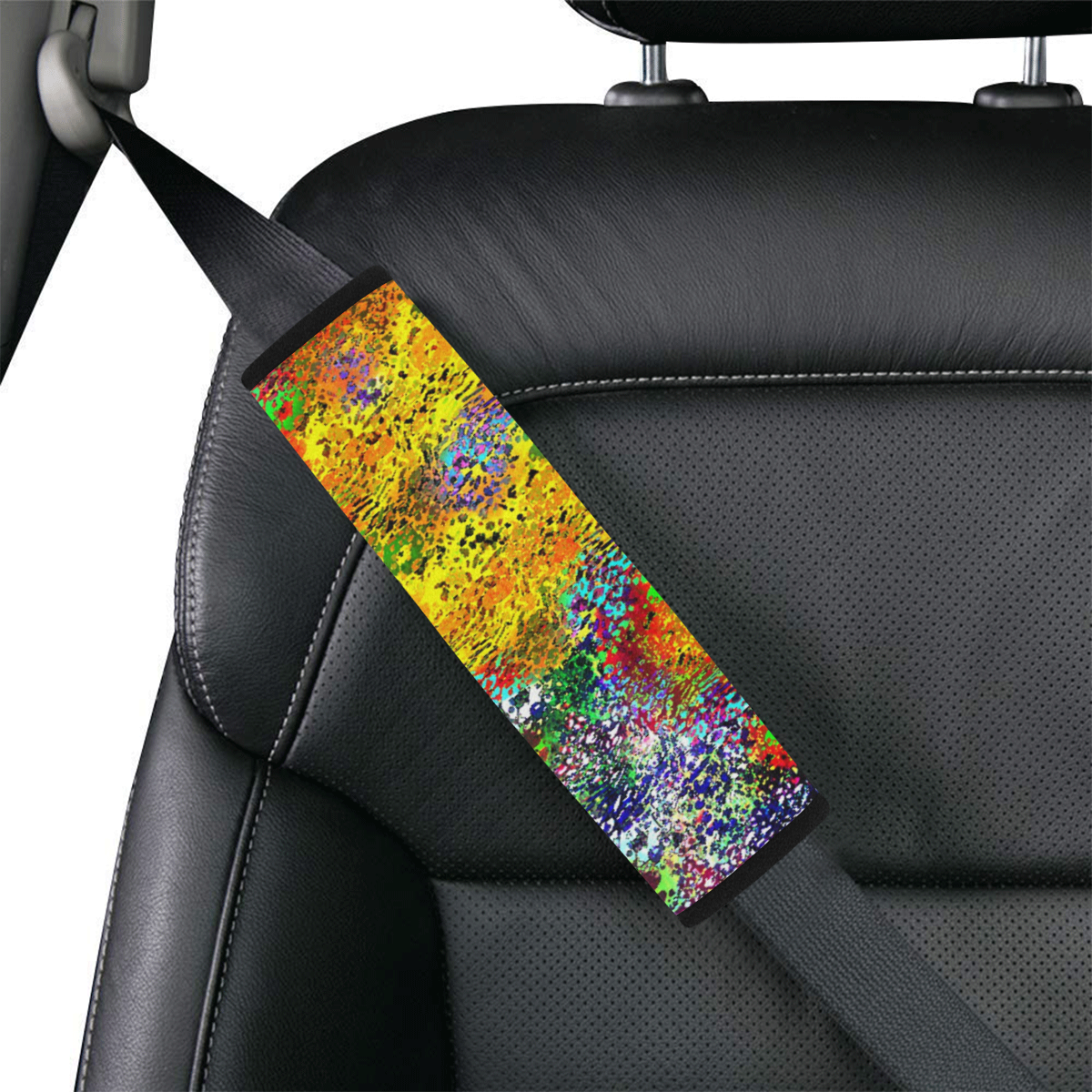 Wild print Car Seat Belt Cover 7''x10''