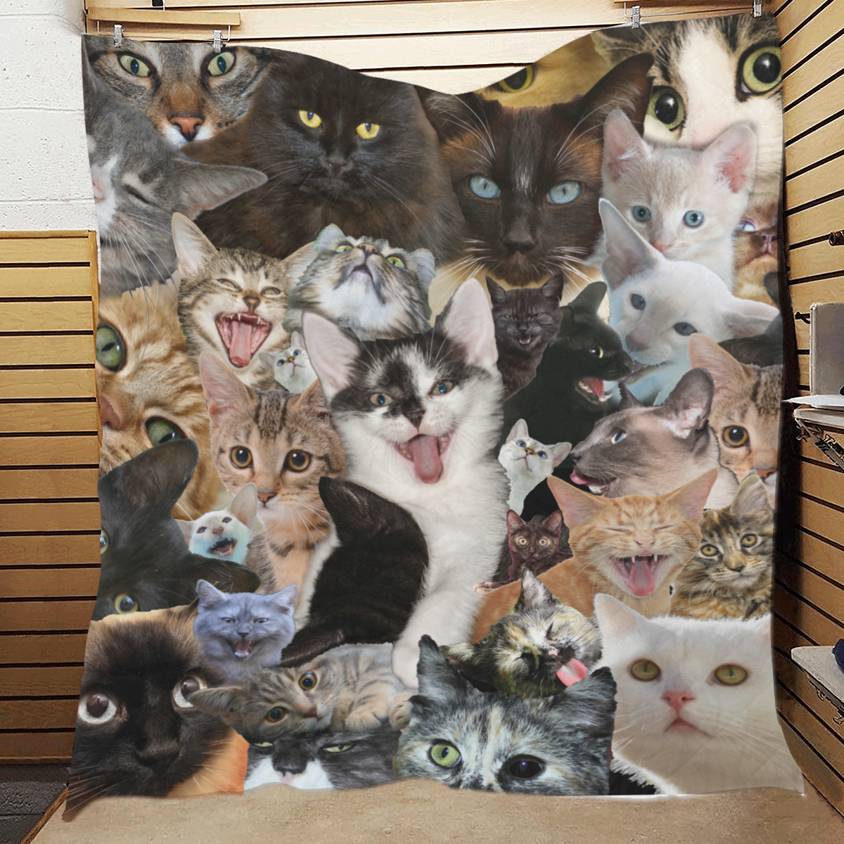 Crazy Kitten Show Quilt 60"x70"