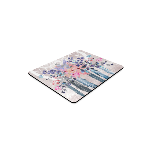 pink dreamcatcher floral Rectangle Mousepad