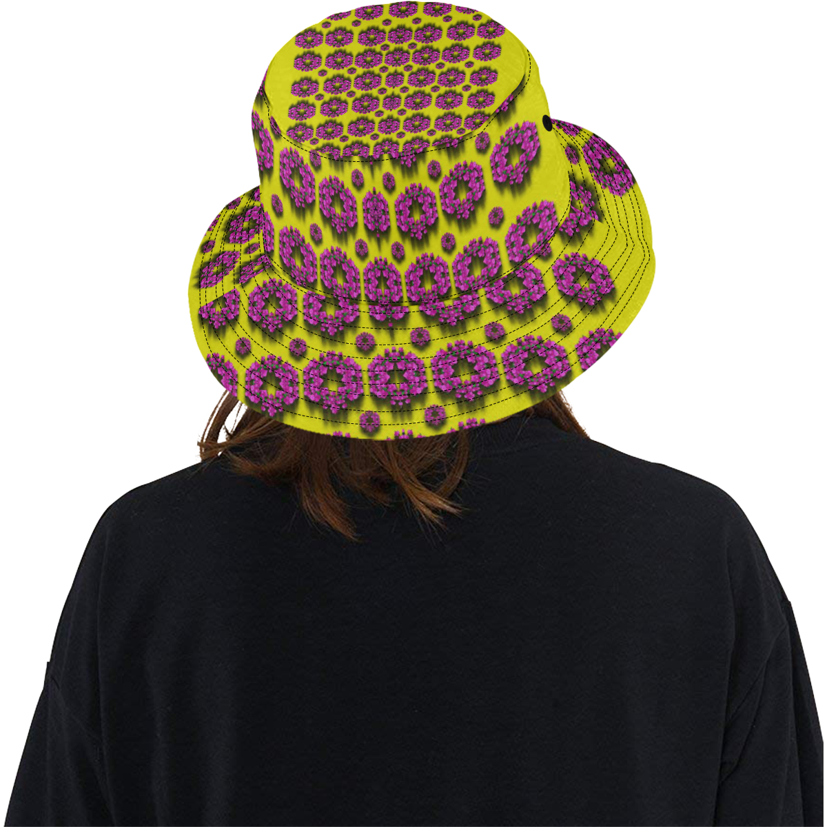 flower wreaths in ornate All Over Print Bucket Hat