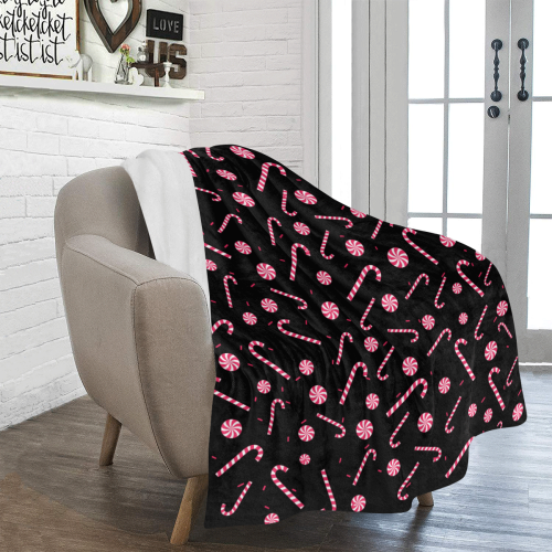 Candy CANE Ultra-Soft Micro Fleece Blanket 43''x56''