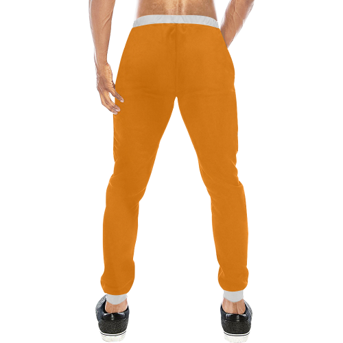 color UT orange Men's All Over Print Sweatpants (Model L11)