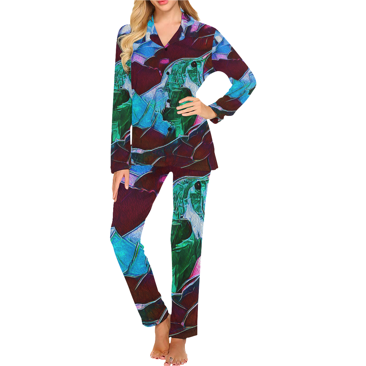 HUMMING PJS Women's Long Pajama Set