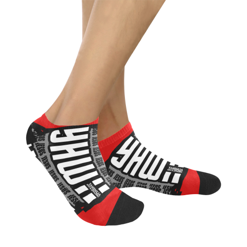 Red Women's Ankle Socks
