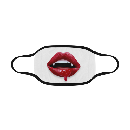 Red Queen Vampir Lips White Mouth Mask