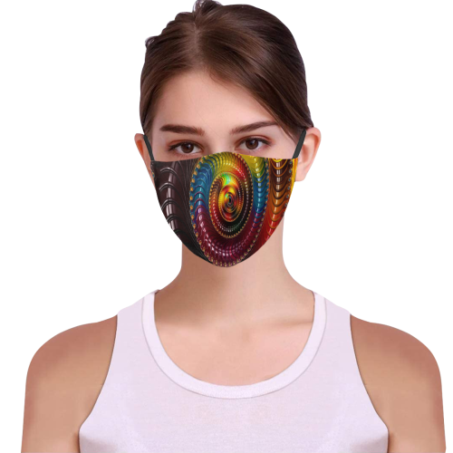 Face mask Centipede 3D Mouth Mask with Drawstring (15 Filters Included) (Model M04) (Non-medical Products)