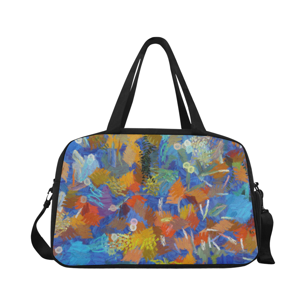 Colorful paint strokes Fitness Handbag (Model 1671)