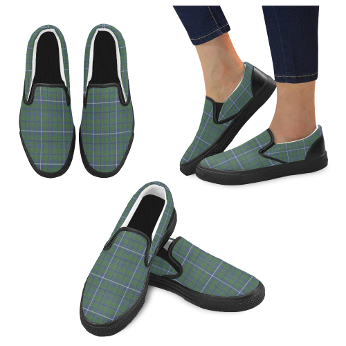 Douglas Tartan Men's Unusual Slip-on Canvas Shoes (Model 019)