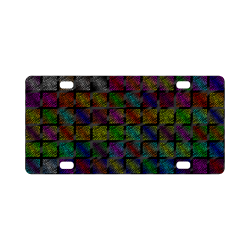 Ripped SpaceTime Stripes Collection Classic License Plate