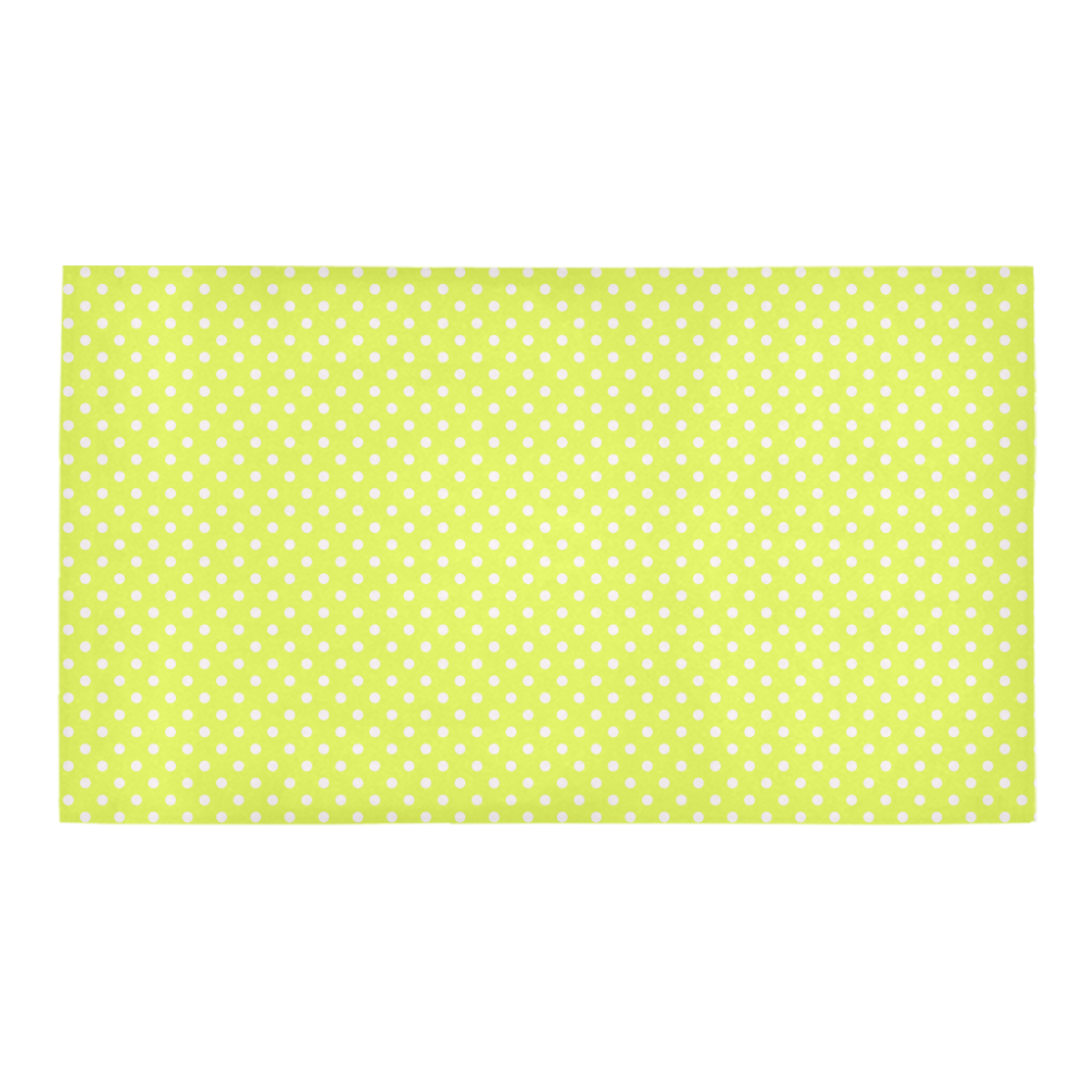 Yellow polka dots Bath Rug 16''x 28''