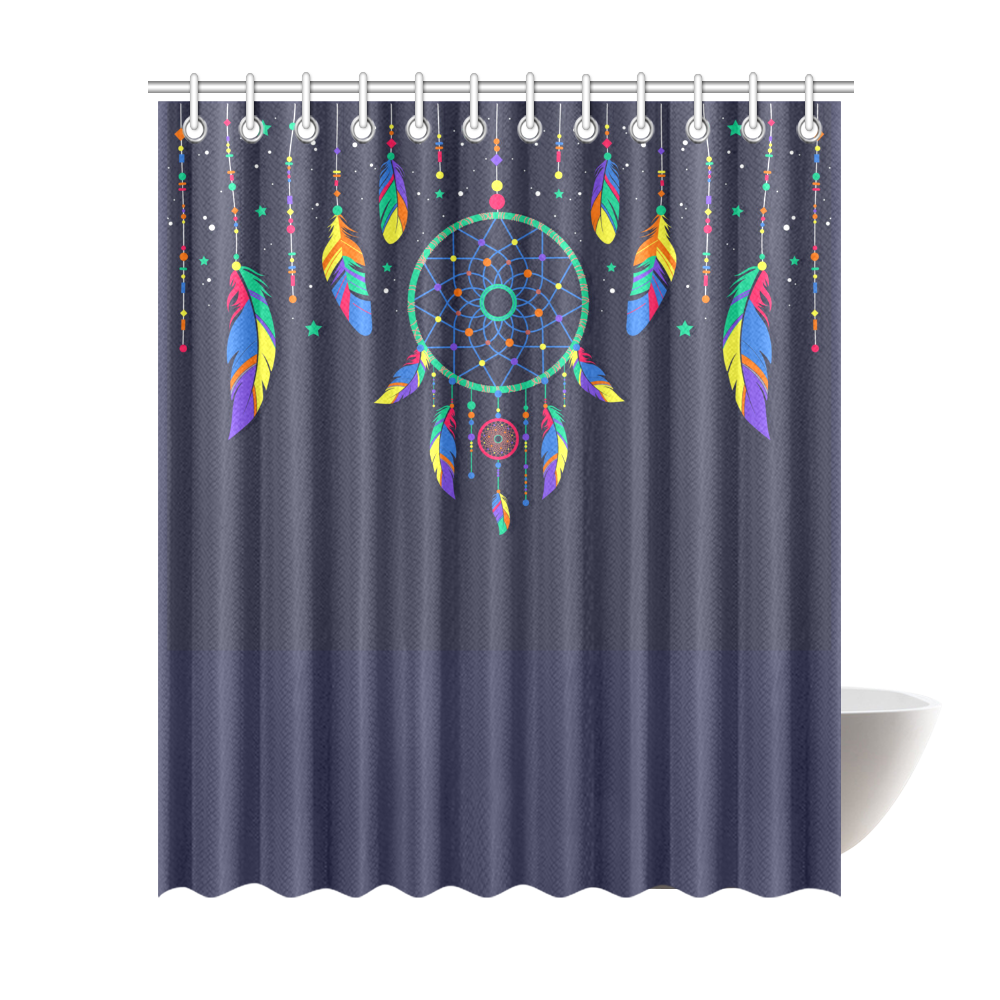 Dreamcatcher Shower Curtain 72"x84"