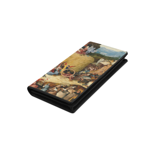 Hieronymus Bosch-The Haywain Triptych 2 Women's Leather Wallet (Model 1611)