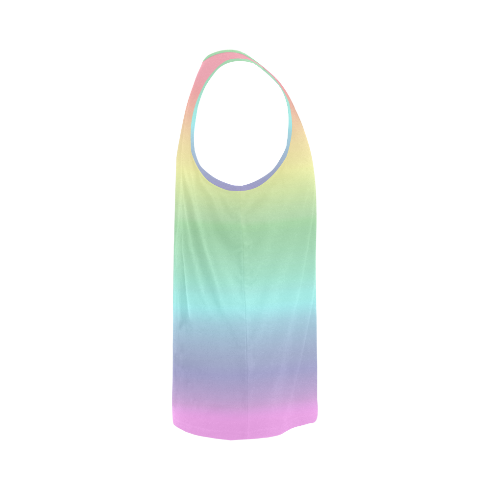 Pastel Rainbow All Over Print Tank Top for Men (Model T43)